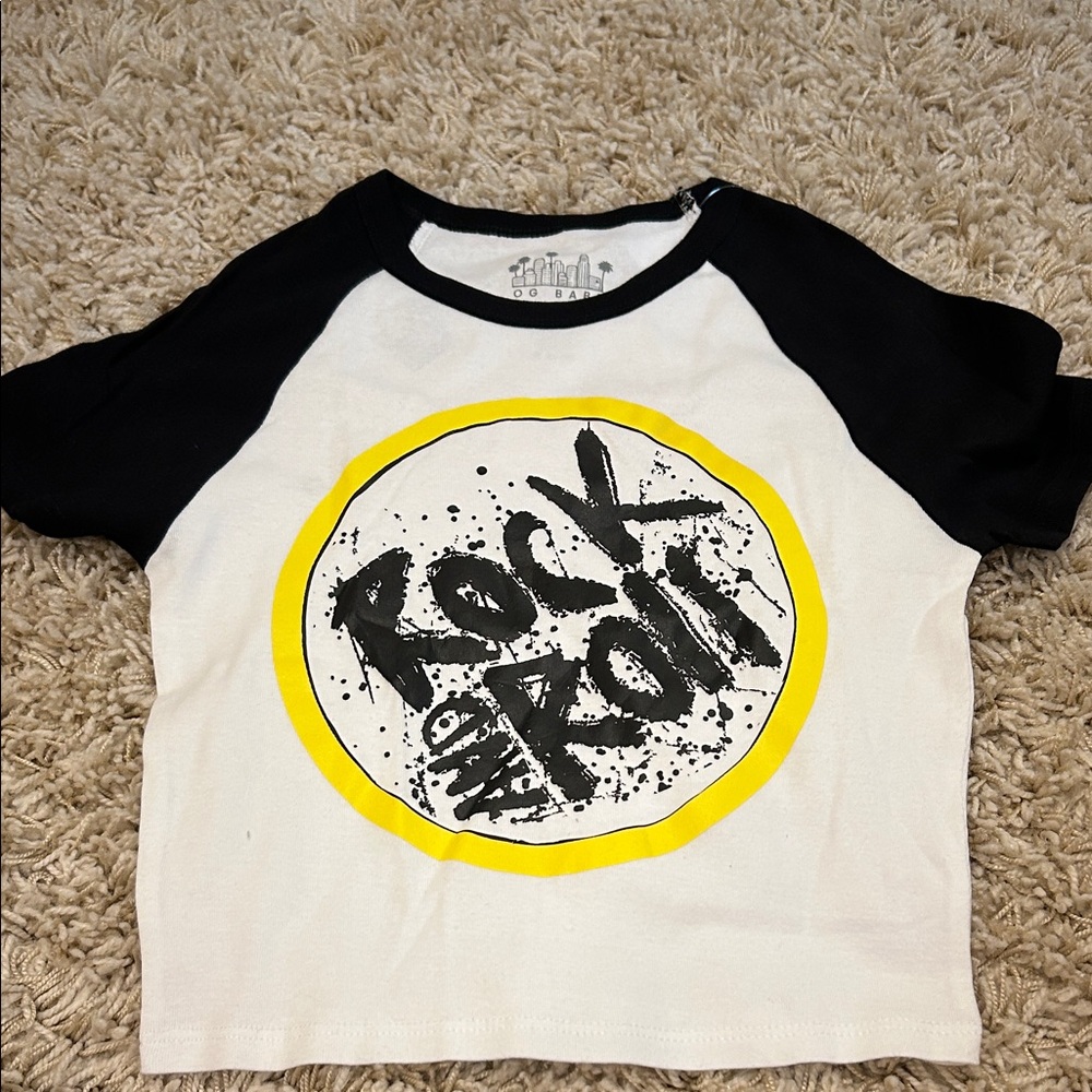 Rock and Roll Kids Graphic Tee - Black and White